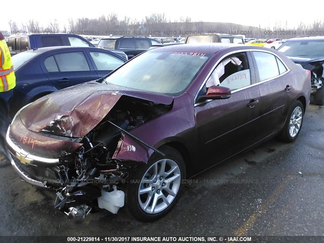 1G11C5SL3FF355078 - 2015 CHEVROLET MALIBU 1LT 勃艮第红 照片 2