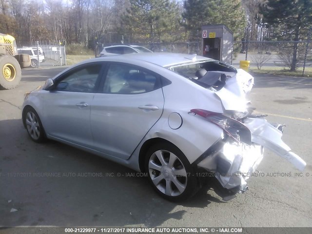 5NPDH4AE9DH399799 - 2013 HYUNDAI ELANTRA GLS/LIMITED SILVER photo 3