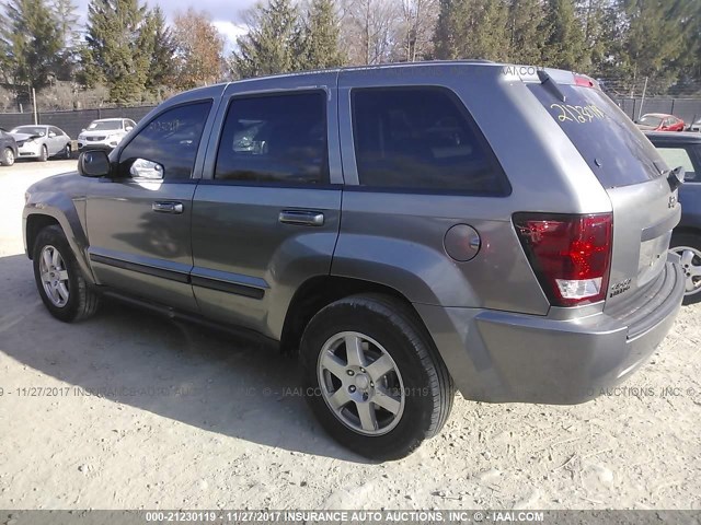 1J8GR48K48C102454 - 2008 JEEP GRAND CHEROKEE LAREDO GRAY photo 3