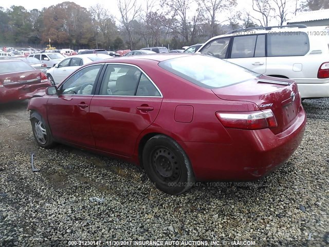 4T1BE46K77U122802 - 2007 TOYOTA CAMRY NEW GENERAT CE/LE/XLE/SE RED photo 3