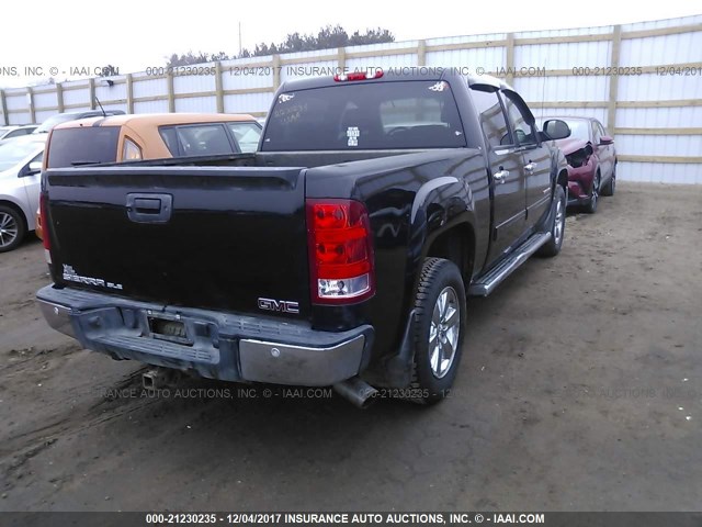 3GTP2VE73CG222821 - 2012 GMC SIERRA K1500 SLE BLACK photo 4