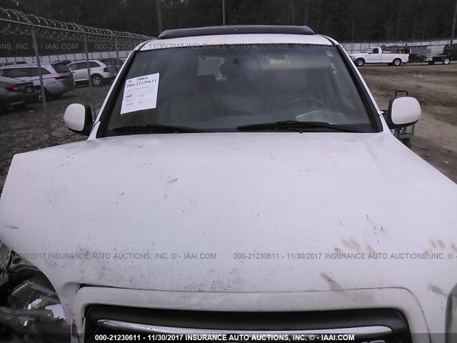 5TDZT38AX3S176262 - 2003 TOYOTA SEQUOIA LIMITED WHITE photo 10