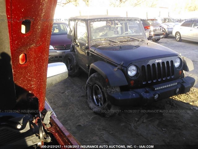 1C4AJWAG1CL157023 - 2012 JEEP WRANGLER SPORT შავი ფოტო 1