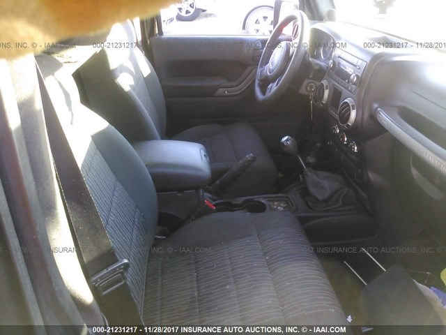 1C4AJWAG1CL157023 - 2012 JEEP WRANGLER SPORT შავი ფოტო 8