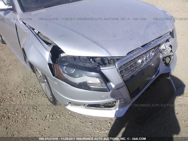 WAUFFAFL6CN005885 - 2012 AUDI A4 PREMIUM PLUS SILVER photo 6