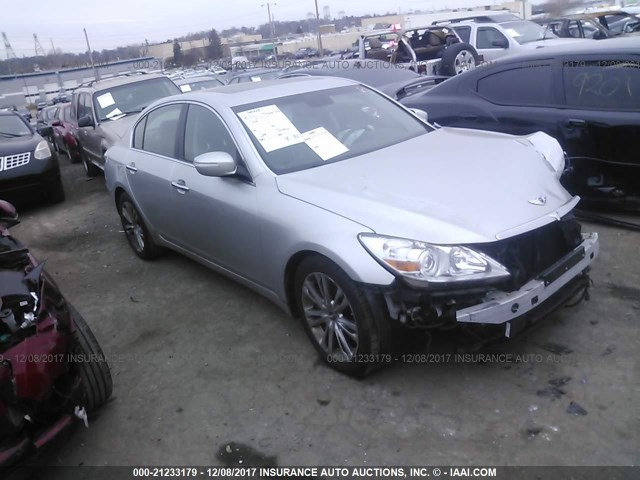 KMHGC4DF6AU100931 - 2010 HYUNDAI GENESIS 4.6L SILVER photo 1