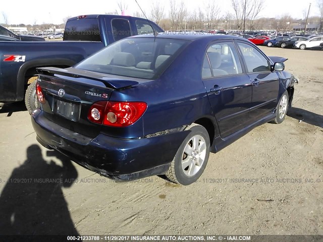 1NXBR32E77Z837934 - 2007 TOYOTA COROLLA CE/LE/S BLUE photo 4