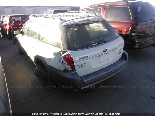 4S4BP67CX54334331 - 2005 SUBARU LEGACY OUTBACK 2.5 XT LIMITED WHITE photo 3