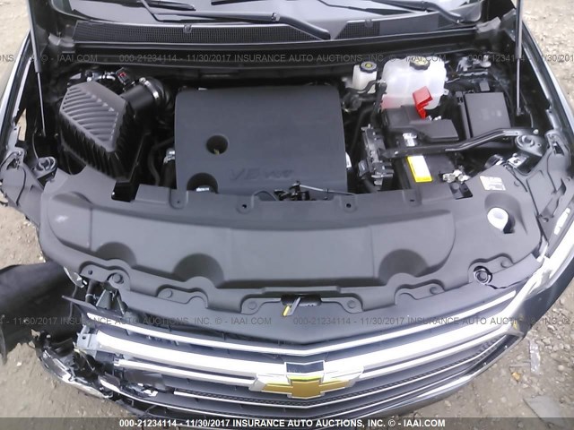 1GNEVGKW6JJ103699 - 2018 CHEVROLET TRAVERSE LT BLACK photo 10