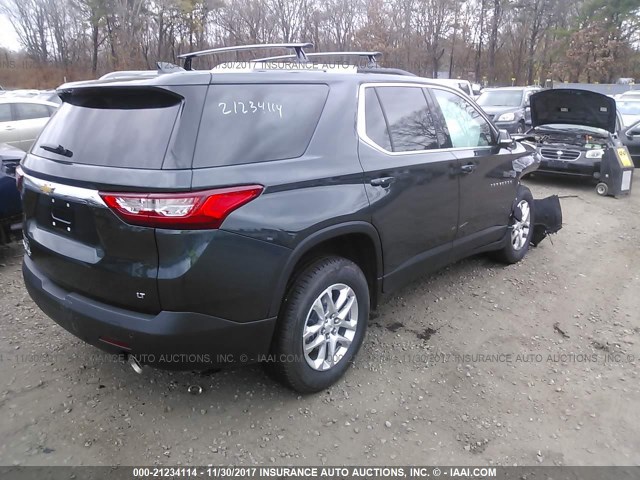 1GNEVGKW6JJ103699 - 2018 CHEVROLET TRAVERSE LT BLACK photo 4