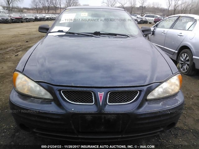 1G2NF52TX1M593213 - 2001 PONTIAC GRAND AM SE1 BLUE photo 6