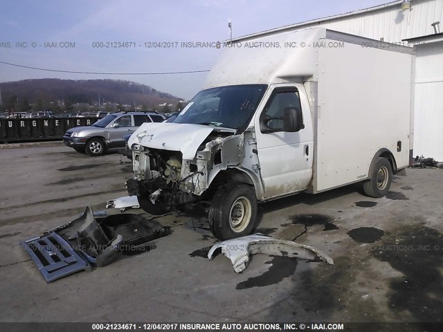 1FDWE3FL3GDC08242 - 2016 FORD E350 E350 SUPER DUTY CTWAY VAN WHITE photo 2