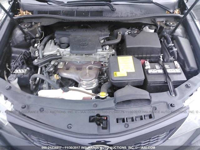 4T1BF1FK1CU198005 - 2012 TOYOTA CAMRY SE/LE/XLE BLACK photo 10