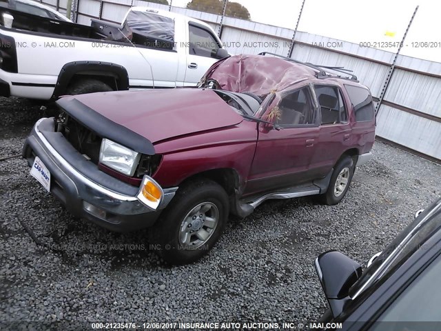 JT3GN86R210185503 - 2001 TOYOTA 4RUNNER SR5 MAROON photo 2