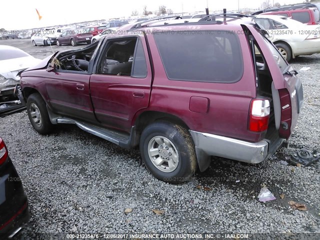 JT3GN86R210185503 - 2001 TOYOTA 4RUNNER SR5 MAROON photo 3