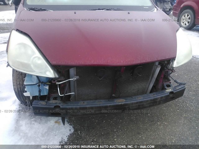 5TDZA23C44S015027 - 2004 TOYOTA SIENNA CE/LE RED photo 6