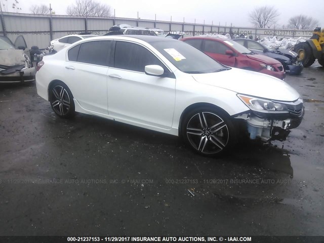 1HGCR2F54GA015639 - 2016 HONDA ACCORD SPORT Biały zdjęcie 1