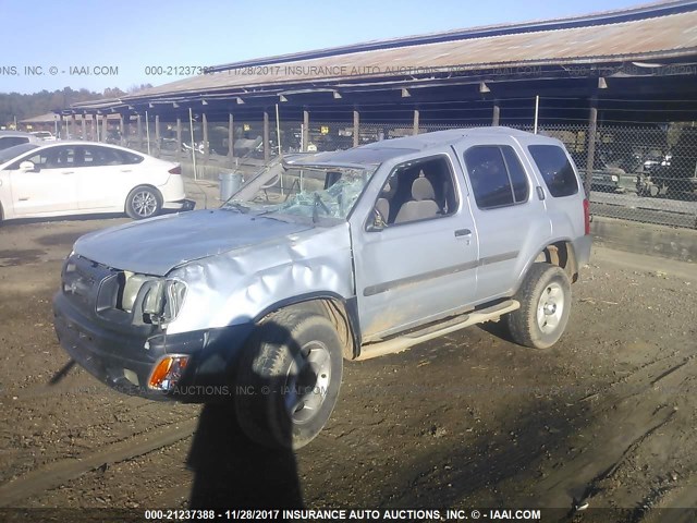 5N1ED28Y31C576774 - 2001 NISSAN XTERRA XE/SE SILVER photo 2