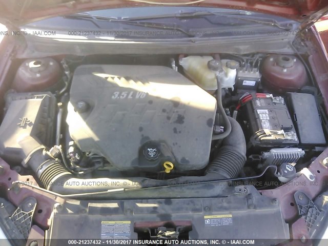 1G2ZA5EKXA4163216 - 2010 PONTIAC G6 RED photo 10