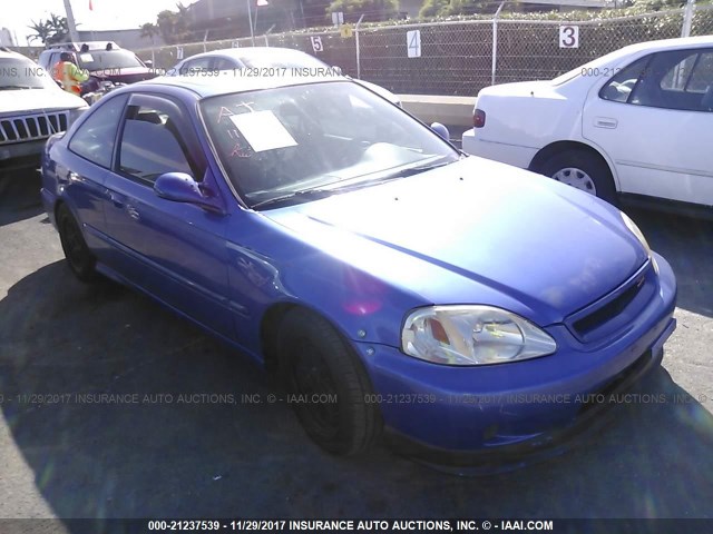 1HGEM1153YL104357 - 2000 HONDA CIVIC SI/SIR BLUE photo 1