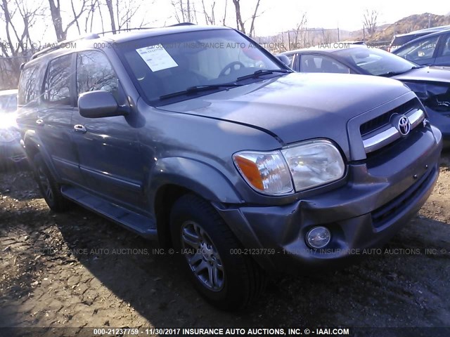 5TDBT48A95S256629 - 2005 TOYOTA SEQUOIA LIMITED GRAY photo 1