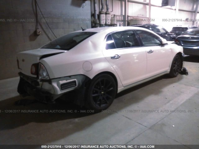 1G1ZE5E19BF190610 - 2011 CHEVROLET MALIBU LTZ WHITE photo 4