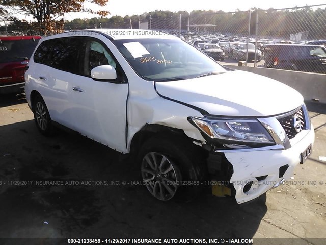 5N1AR2MM6DC661017 - 2013 NISSAN PATHFINDER S/SV/SL/PLATINUM 白色 照片 1