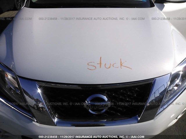 5N1AR2MM6DC661017 - 2013 NISSAN PATHFINDER S/SV/SL/PLATINUM 白色 照片 10