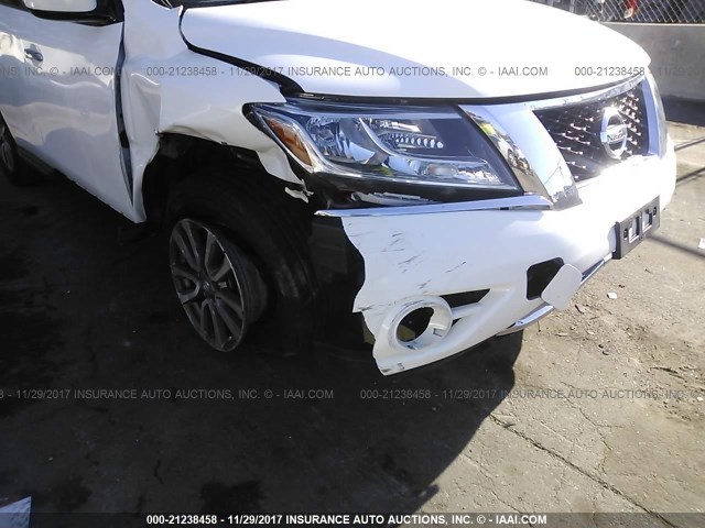 5N1AR2MM6DC661017 - 2013 NISSAN PATHFINDER S/SV/SL/PLATINUM 白色 照片 6