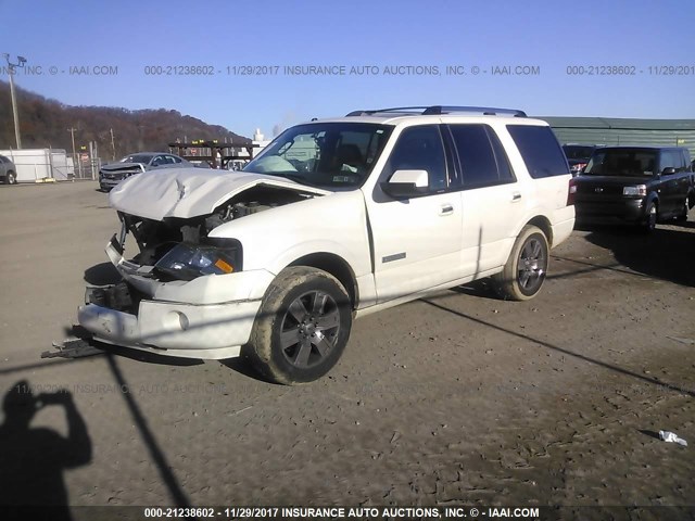 1FMFU20518LA10631 - 2008 FORD EXPEDITION LIMITED WHITE photo 2