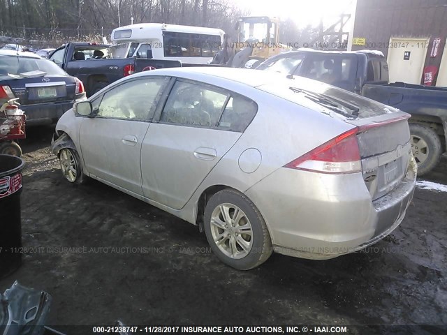 JHMZE2H77BS007197 - 2011 HONDA INSIGHT EX SILVER photo 3