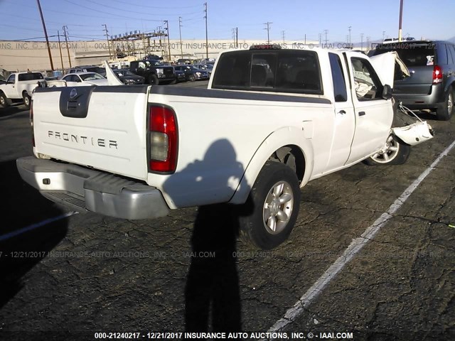 1N6DD26T84C465646 - 2004 NISSAN FRONTIER KING CAB XE WHITE photo 4