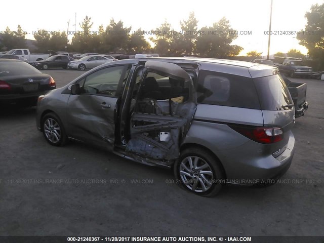 JM1CW2BL6E0172541 - 2014 MAZDA 5 SPORT GRAY photo 3