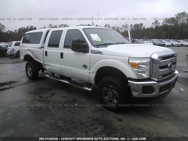 1FT8W3BT7CED23530 - 2012 FORD F350 SUPER DUTY WHITE photo 1
