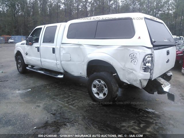 1FT8W3BT7CED23530 - 2012 FORD F350 SUPER DUTY WHITE photo 3