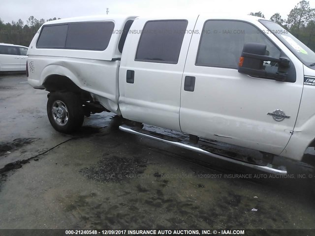 1FT8W3BT7CED23530 - 2012 FORD F350 SUPER DUTY WHITE photo 6