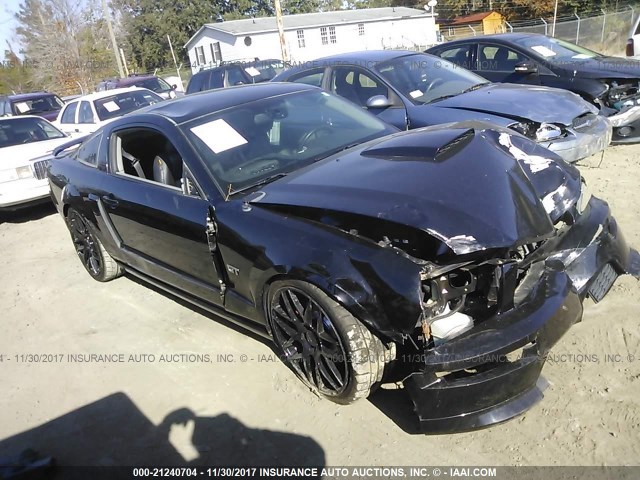 1ZVHT82H685160598 - 2008 FORD MUSTANG GT BLACK photo 1