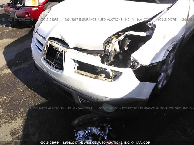 4S4WX86C864404456 - 2006 SUBARU B9 TRIBECA 3.0 H6/3.0 H6 LIMITED WHITE photo 6