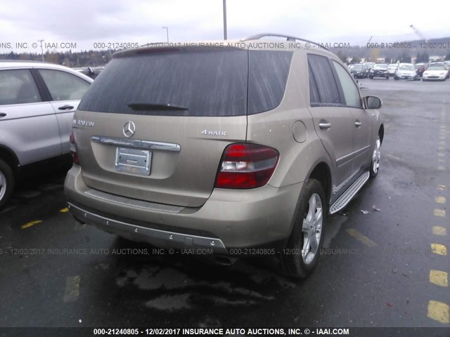 4JGBB22E58A320679 - 2008 MERCEDES-BENZ ML 320 CDI GOLD photo 4