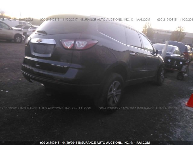 1GNKRHKD0GJ181142 - 2016 CHEVROLET TRAVERSE LT GRAY photo 4