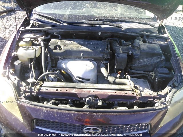 JTKDE167560112355 - 2006 TOYOTA SCION TC 勃艮第红 照片 10