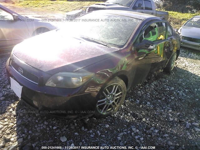 JTKDE167560112355 - 2006 TOYOTA SCION TC 勃艮第红 照片 2