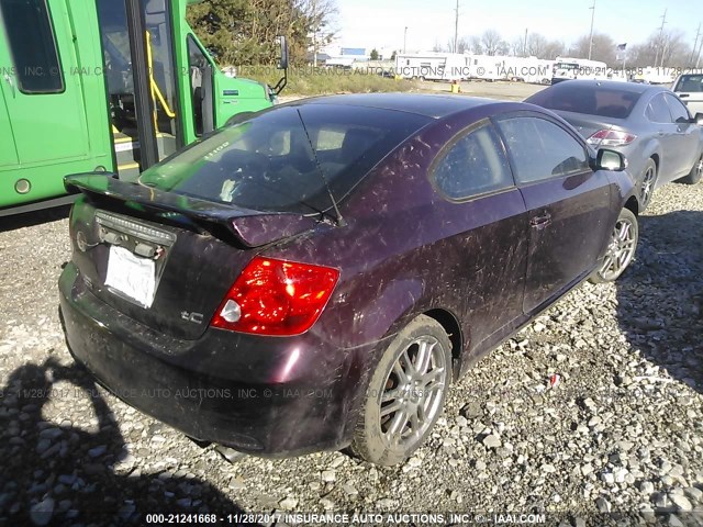 JTKDE167560112355 - 2006 TOYOTA SCION TC 勃艮第红 照片 4
