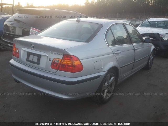 WBAEW53494PN35953 - 2004 BMW 330 XI SILVER photo 4