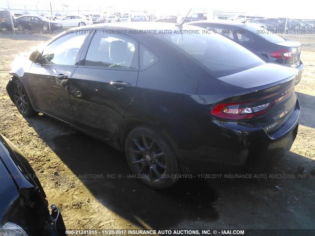 1C3CDFAA1FD391130 - 2015 DODGE DART SE BLACK photo 3