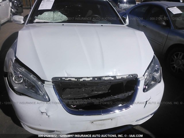 1C3CCBAGXEN128305 - 2014 CHRYSLER 200 LX WHITE photo 6