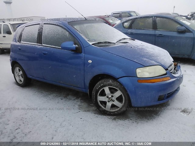 KL1TG66686B622079 - 2006 CHEVROLET AVEO LT BLUE photo 1