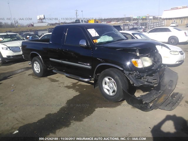 5TBRN34163S412186 - 2003 TOYOTA TUNDRA ACCESS CAB SR5 BLACK photo 1