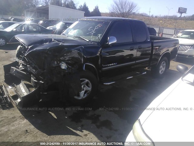 5TBRN34163S412186 - 2003 TOYOTA TUNDRA ACCESS CAB SR5 BLACK photo 2