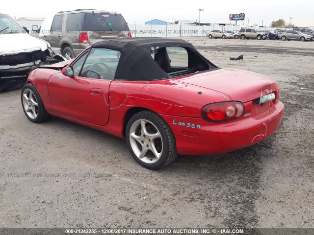 JM1NB353730309263 - 2003 MAZDA MX-5 MIATA LS RED photo 3